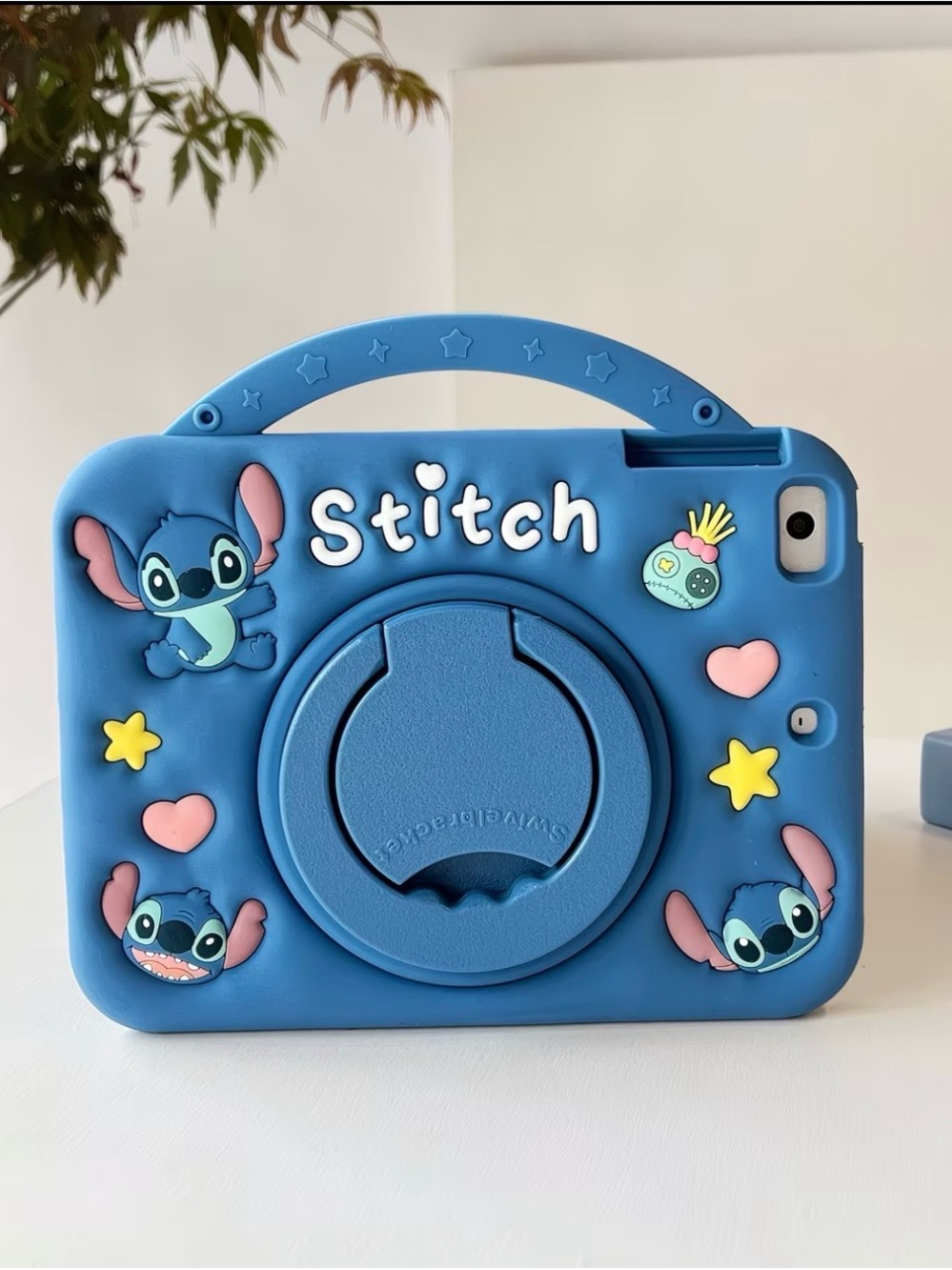 Blue 'Stitch' Kids iPad 5th/6th Generation Case with Stand